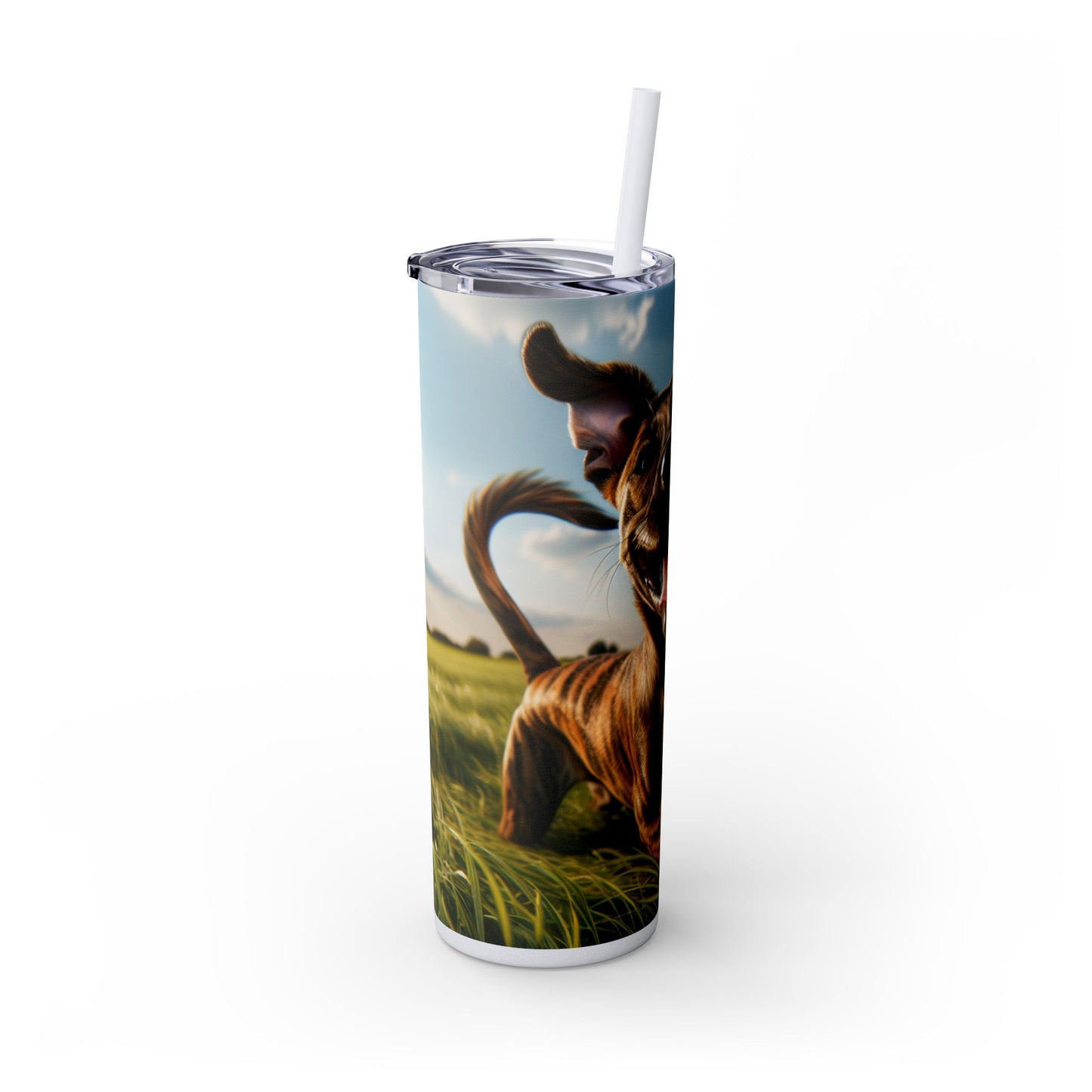 Treeing Tennessee Brindle Tumbler with Straw, 20oz