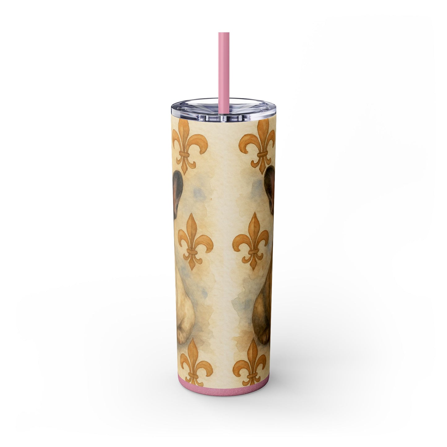 French Bulldog puppies Tumbler with Straw, 20oz