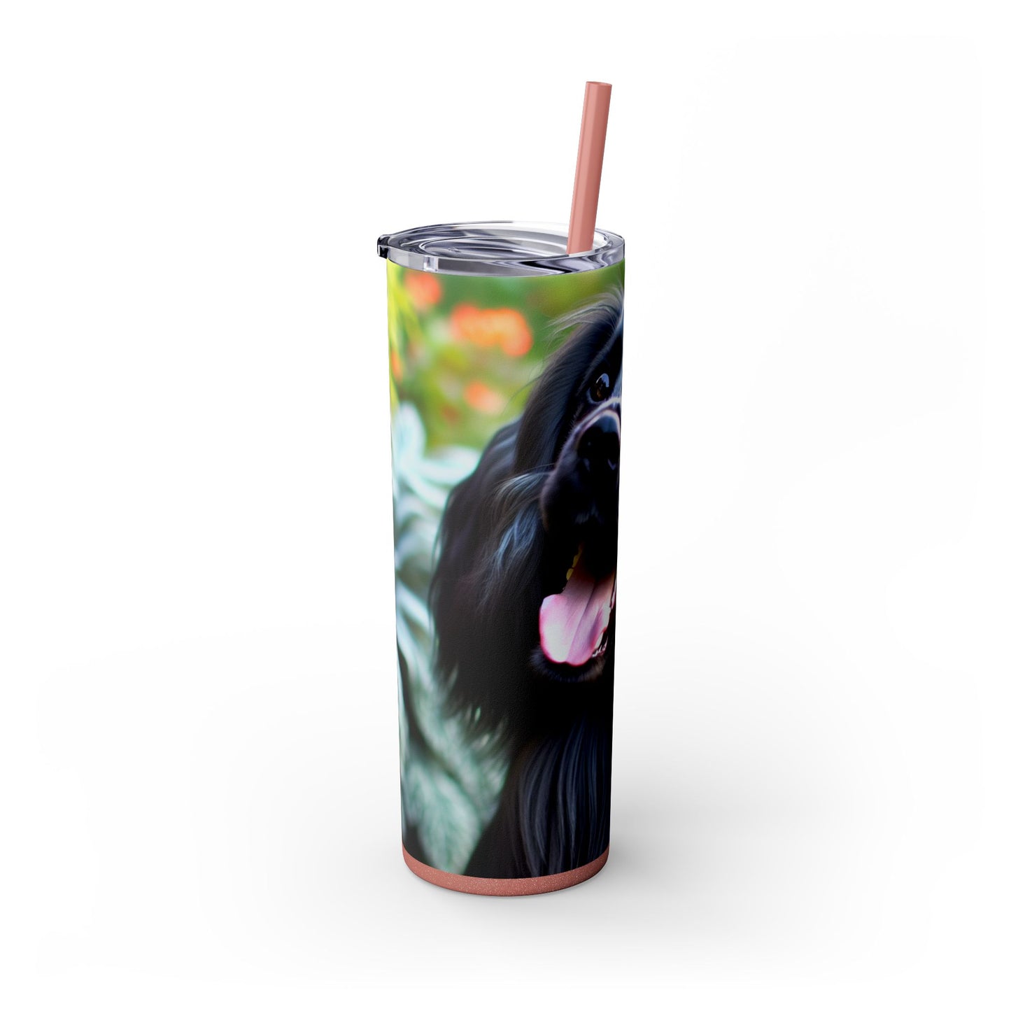 Blue Picardy Spaniel Tumbler with Straw, 20oz