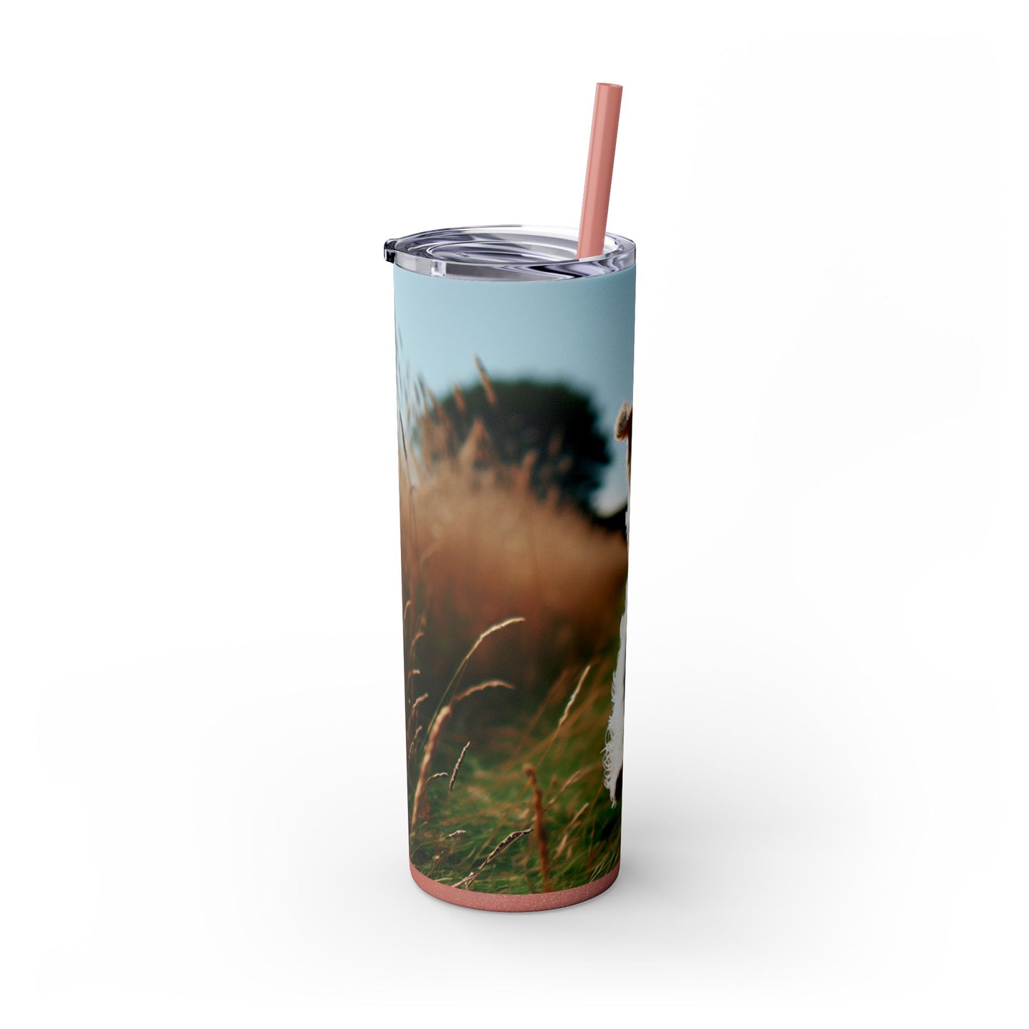 Tenterfield Terrier Skinny Tumbler with Straw, 20oz