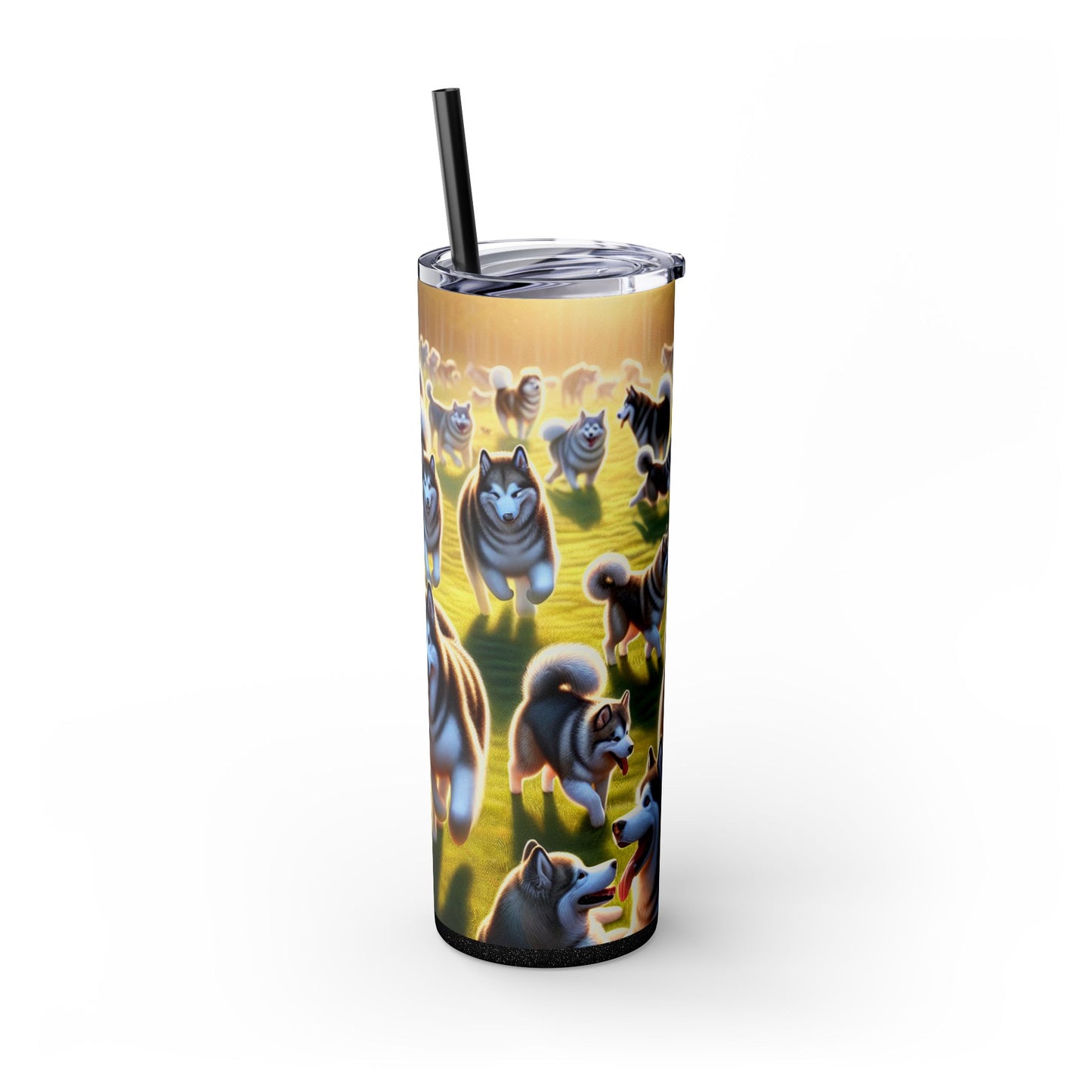 Alaskan Malamute Tumbler with Straw, 20oz