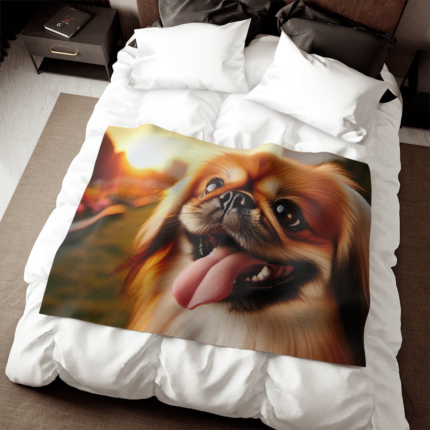 Pekingese Sweatshirt Blanket