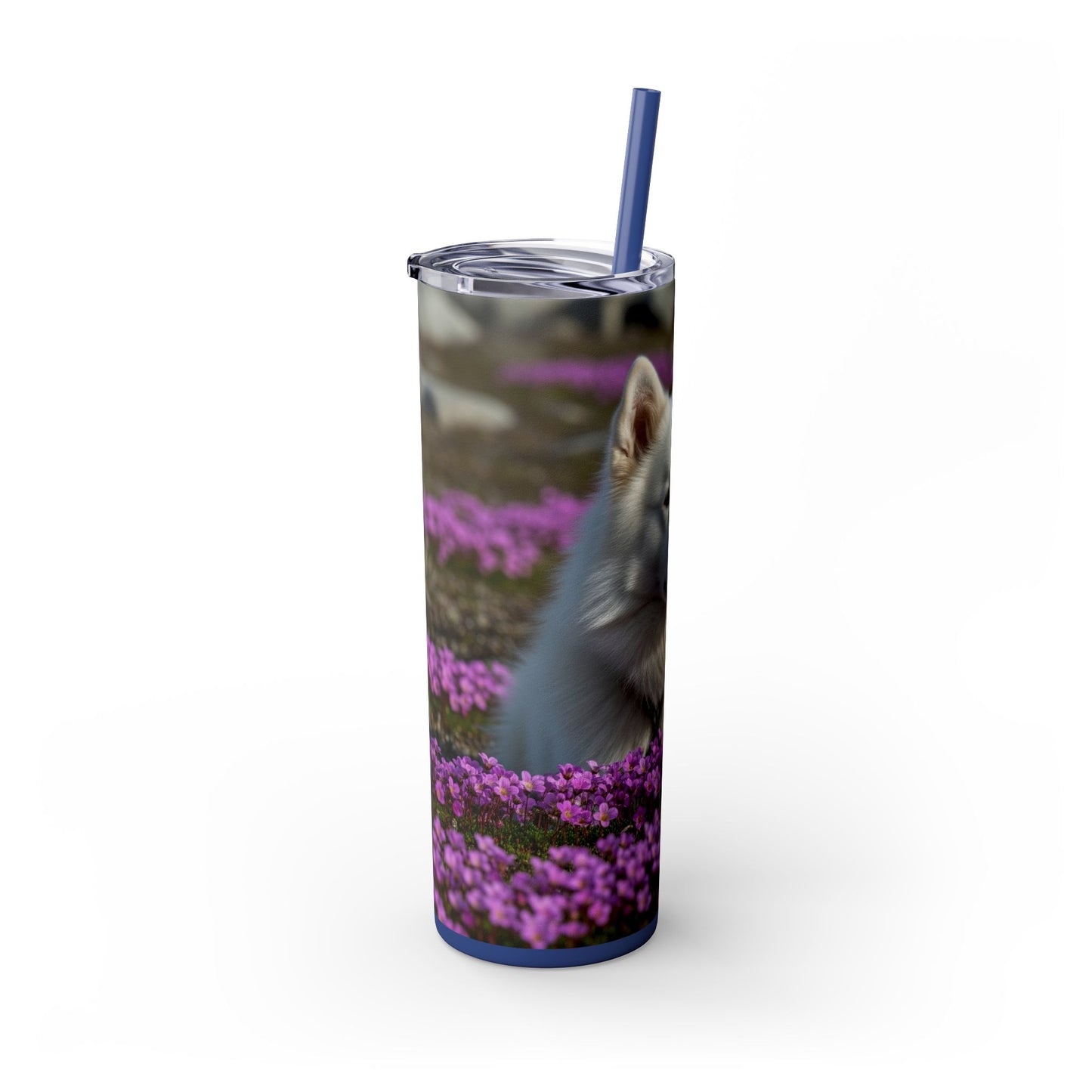 Canadian Eskimo Dog Tumbler with Straw, 20oz