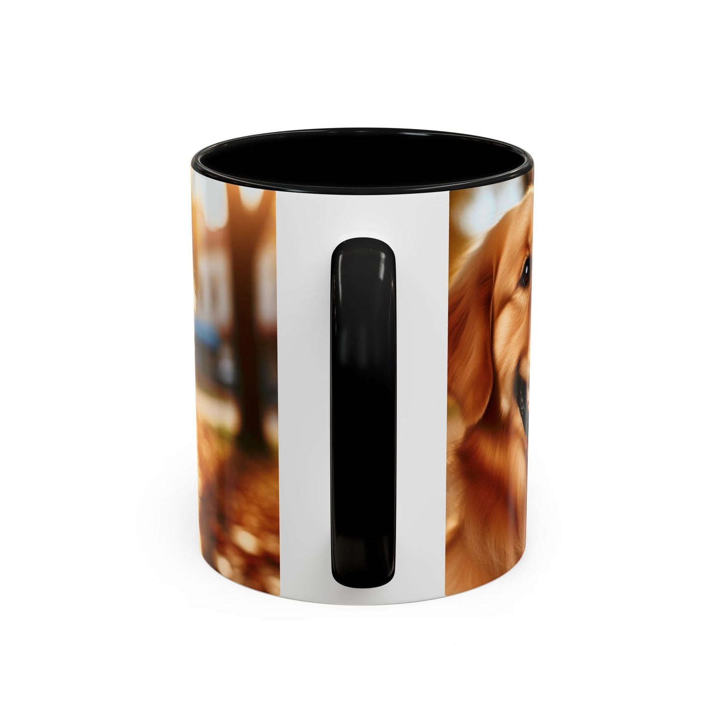 Golden Retriever Accent Coffee Mug - Perfect Gift for Dog Lovers