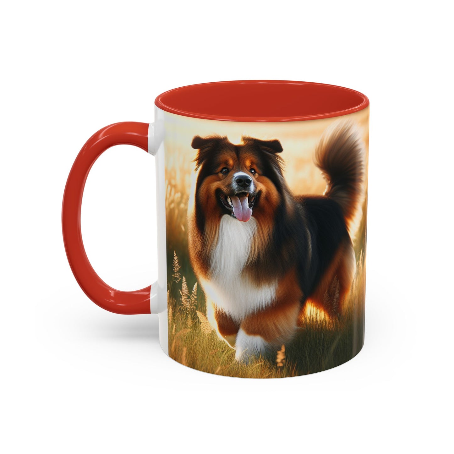 Bohemian Shepherd Accent Coffee Mug - Perfect Gift for Dog Lovers