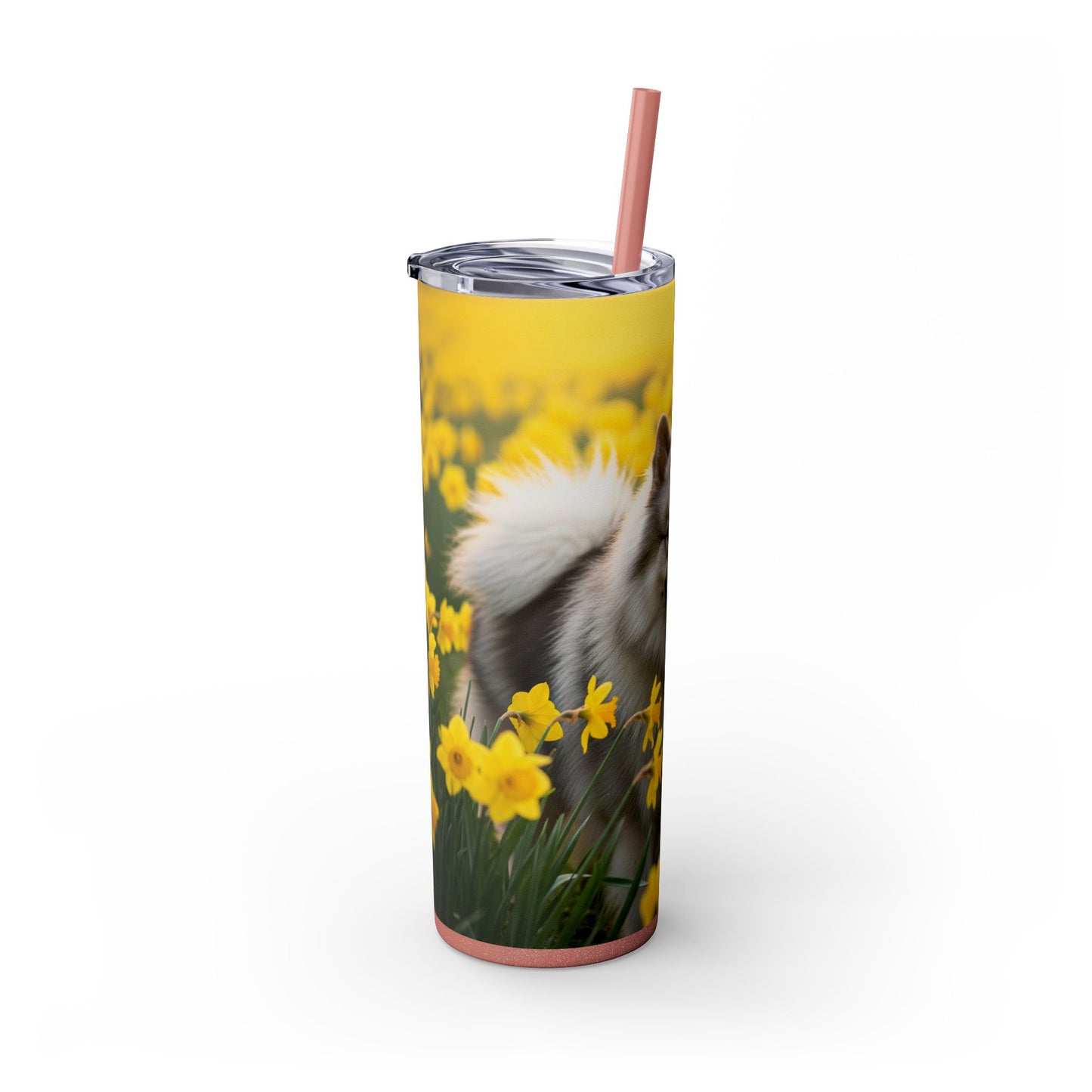Keeshond Tumbler with Straw, 20oz