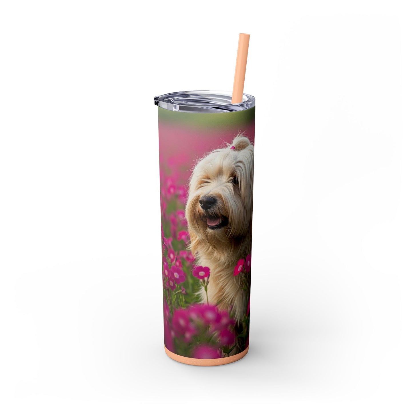 Tibetan Terrier Tumbler with Straw, 20oz