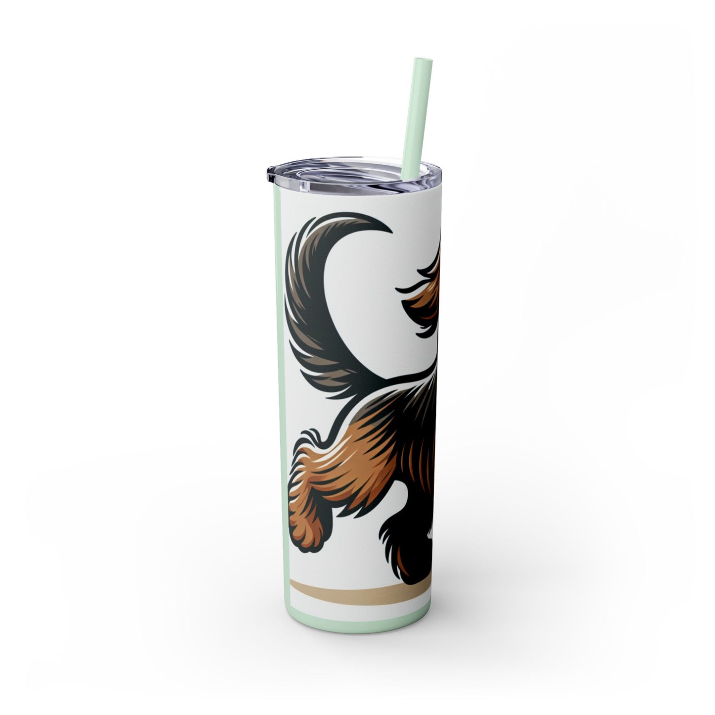 Otterhound Skinny Tumbler with Straw, 20oz
