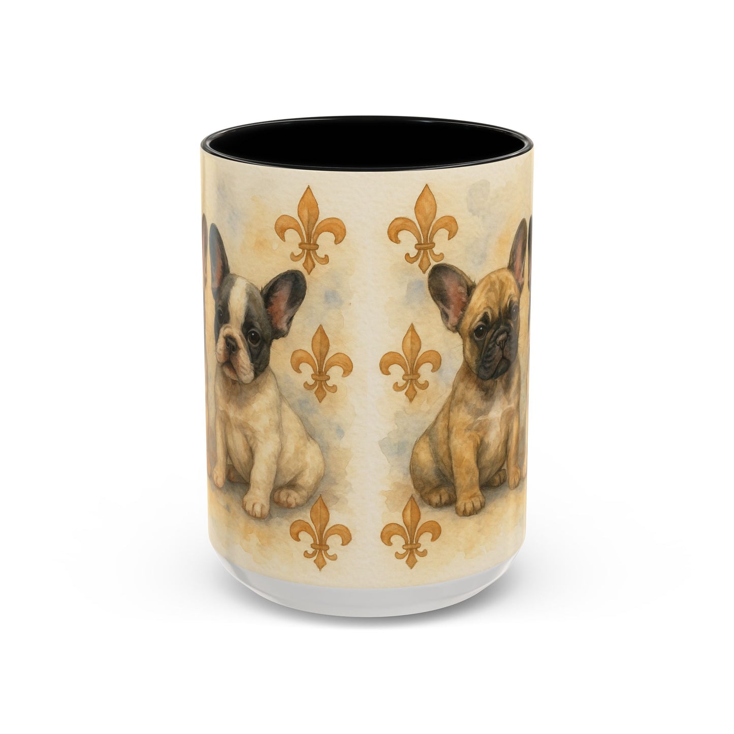 French Bulldog puppies Accent Coffee Mug - Perfect Gift for Dog Lovers
