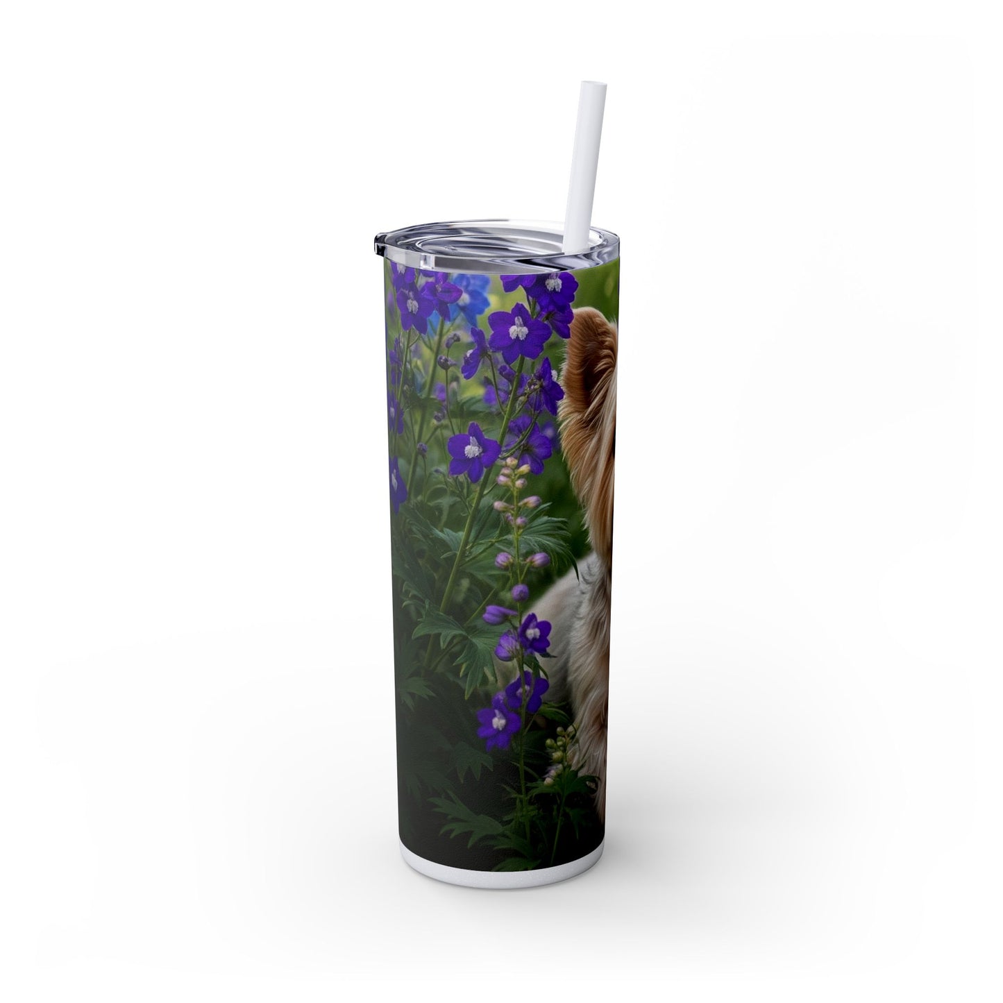 Yorkiepoo Tumbler with Straw, 20oz