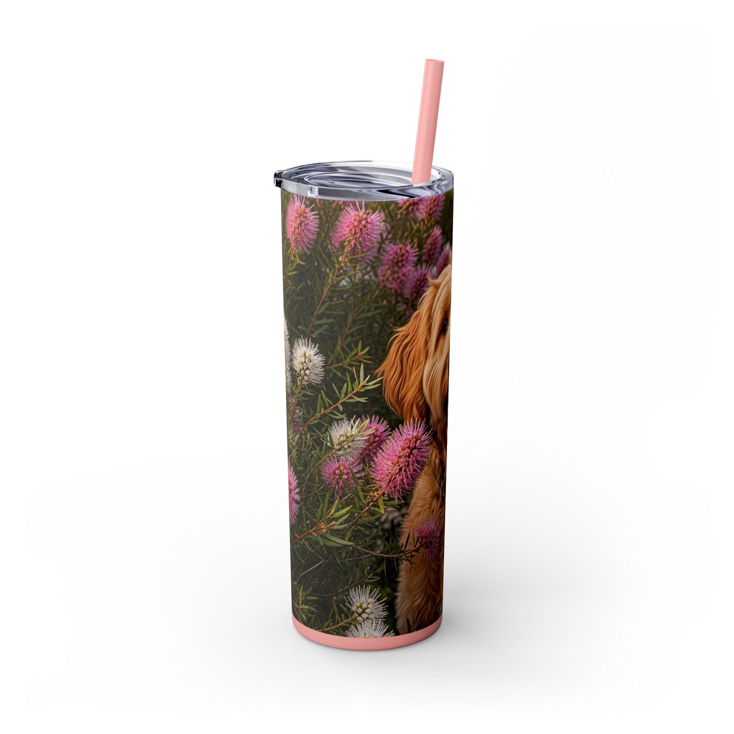 Goldendoodle Tumbler with Straw, 20oz
