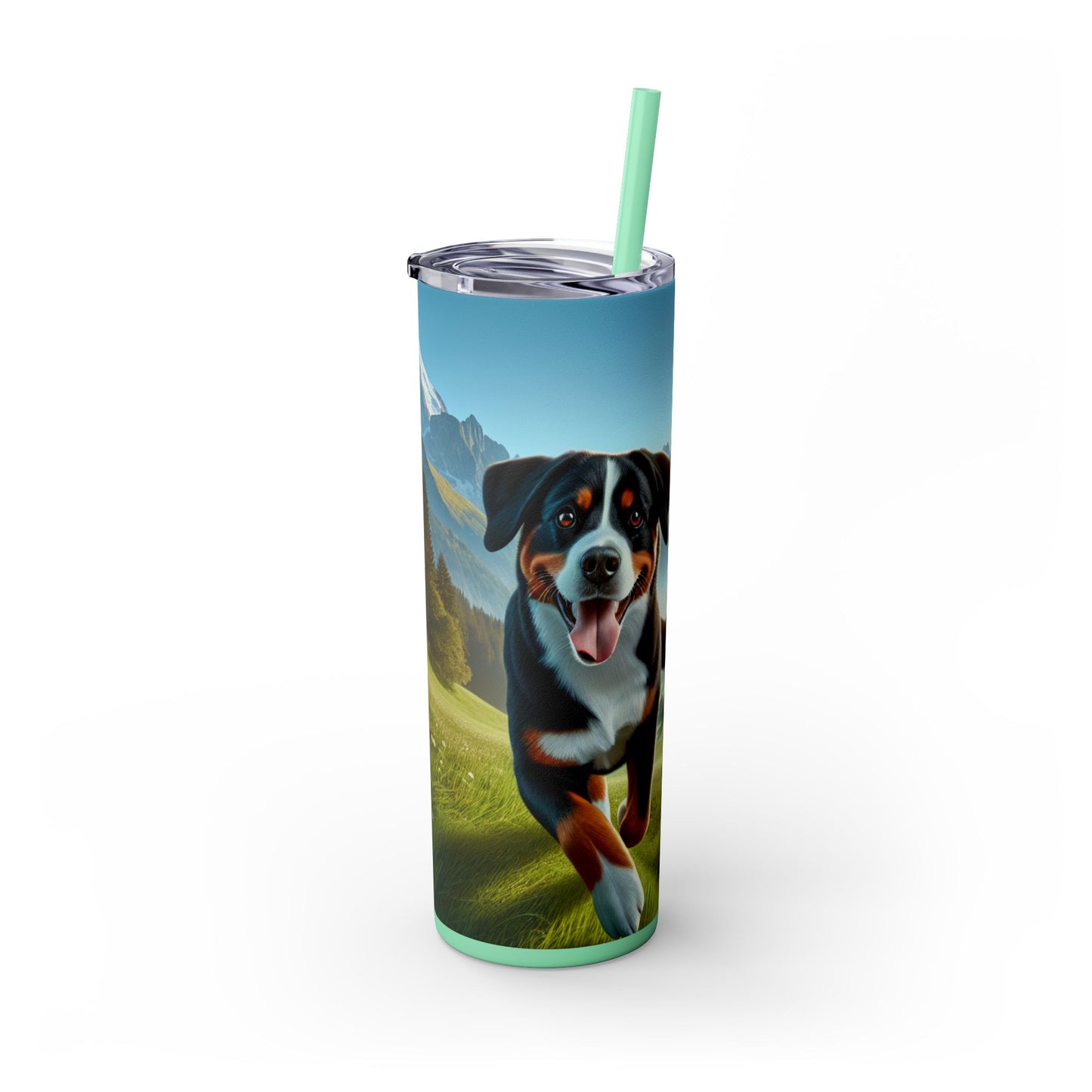 Entlebucher Mountain Dog Tumbler with Straw, 20oz
