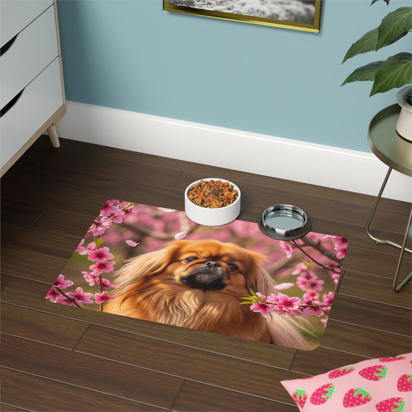 Pet Food Mat (12x18) - Pekingese