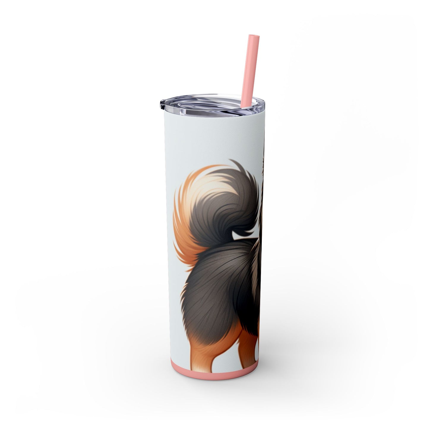 Swedish Vallhund Skinny Tumbler with Straw, 20oz