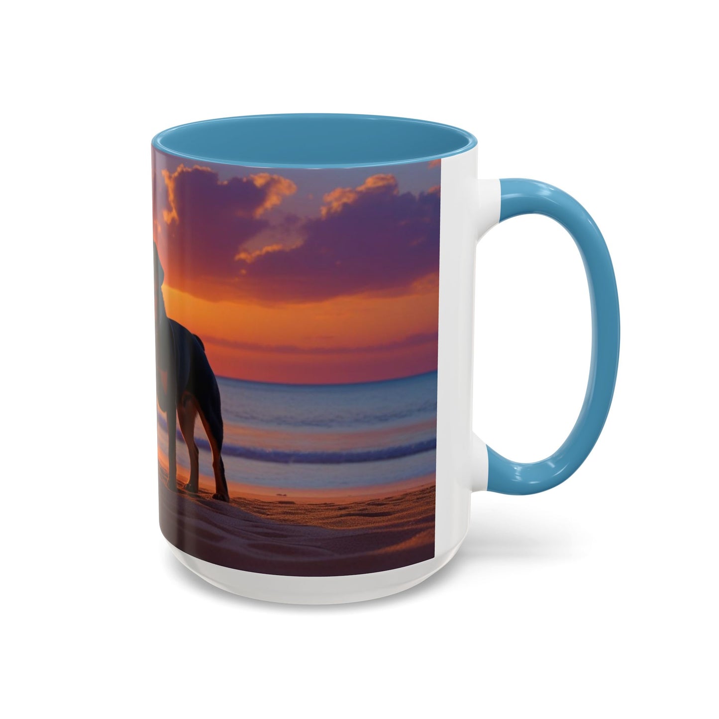 Rottweiler Love Accent Coffee Mug - Perfect Gift for Dog Lovers