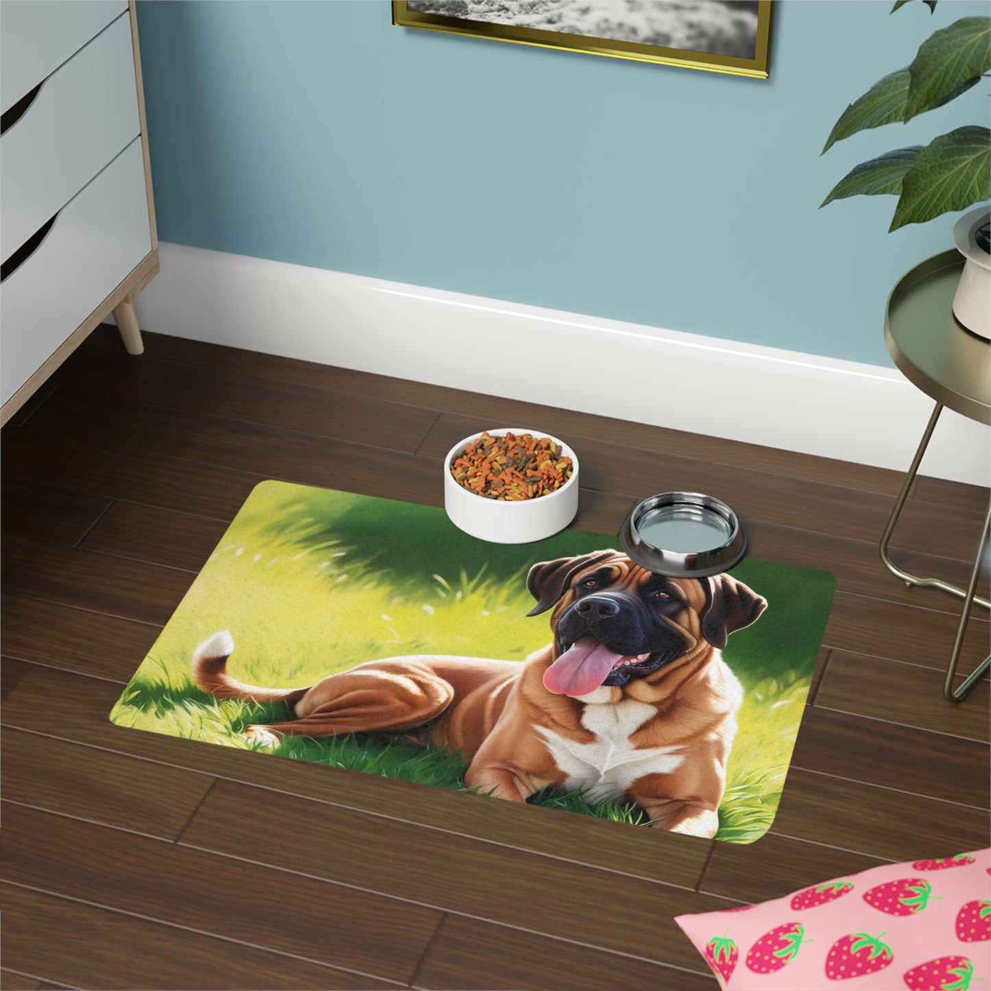 Pet Food Mat (12x18) - Mastiff