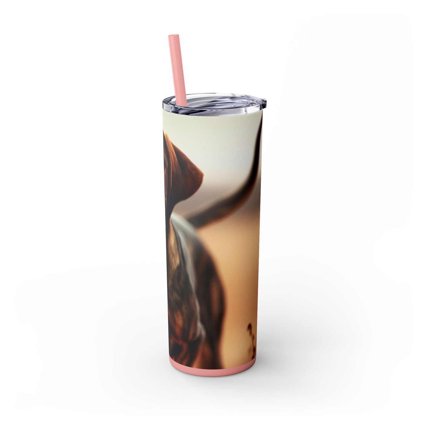 Plott Hound Tumbler with Straw, 20oz