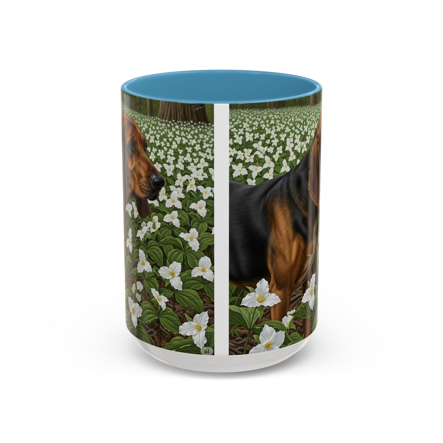 Treeing Walker Coonhound Accent Coffee Mug - Perfect Gift for Dog Lovers