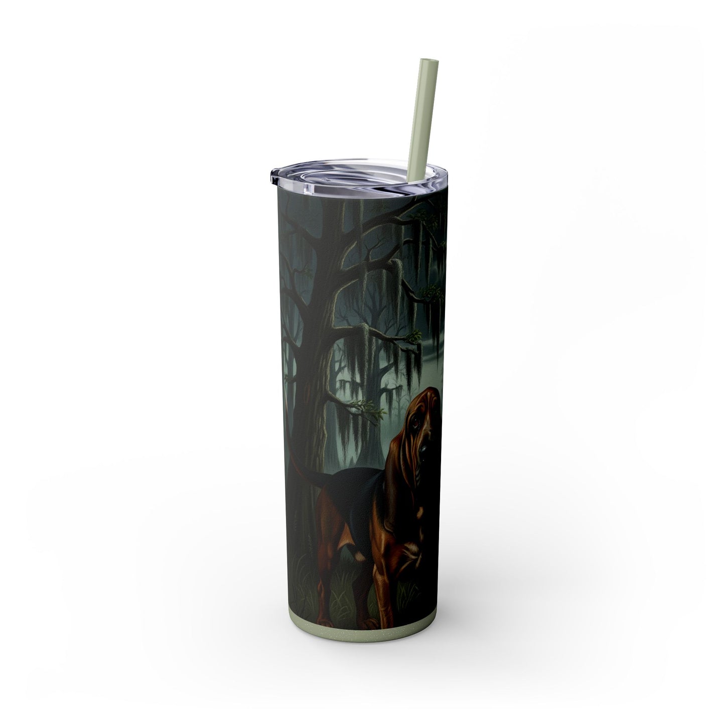 Bloodhound Skinny Tumbler with Straw, 20oz