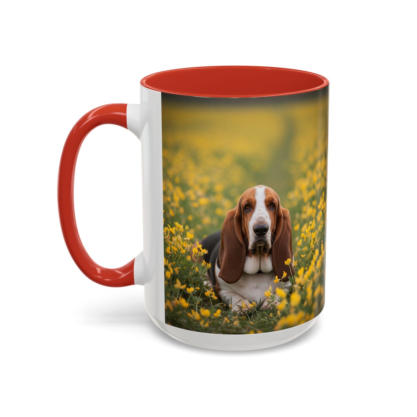 Basset Hound Accent Coffee Mug - Perfect Gift for Dog Lovers