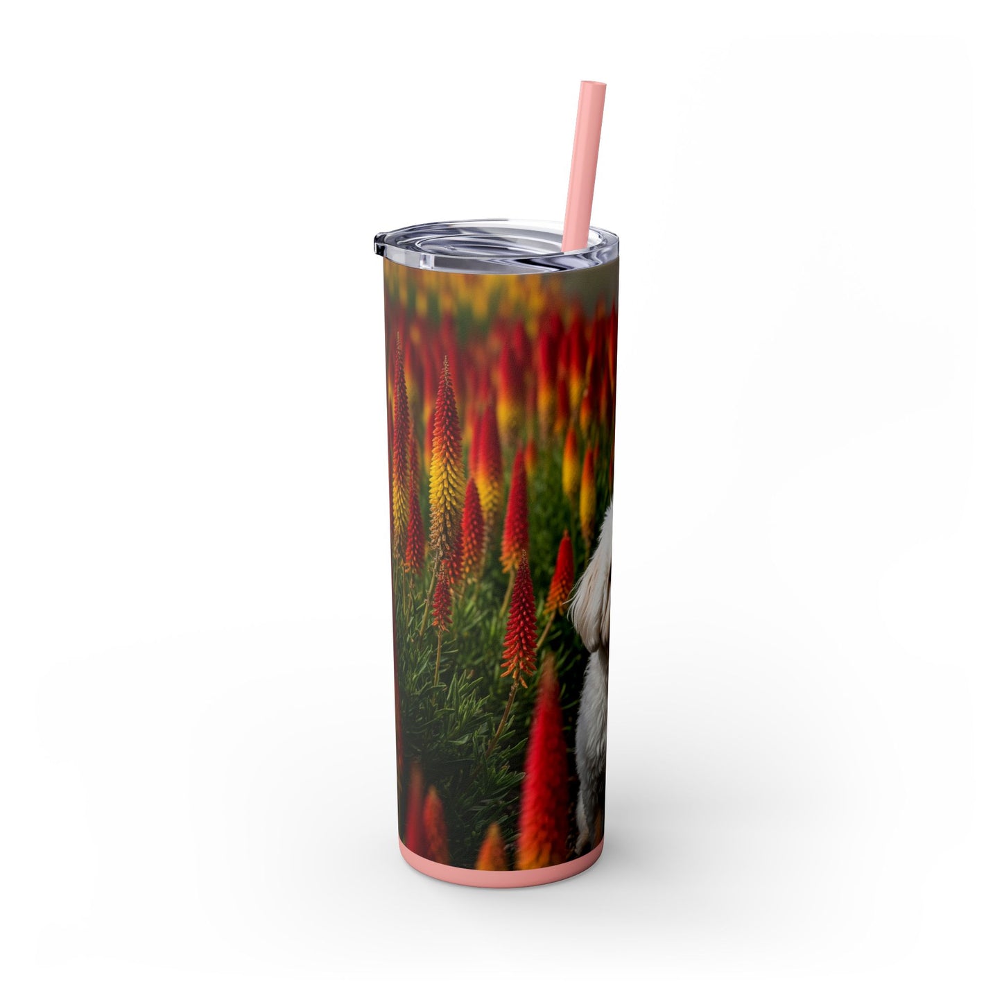 Bichonpoo Tumbler with Straw, 20oz