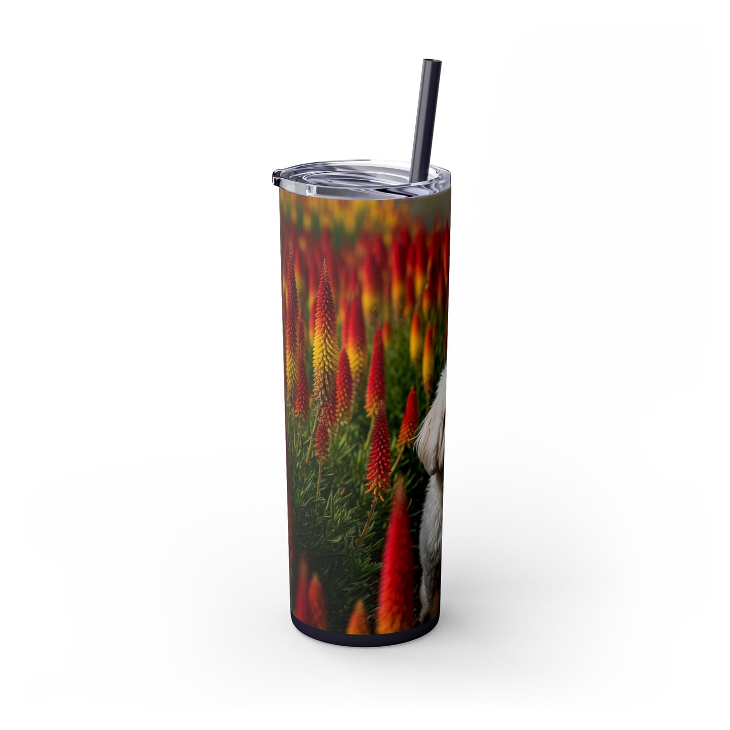 Bichonpoo Tumbler with Straw, 20oz