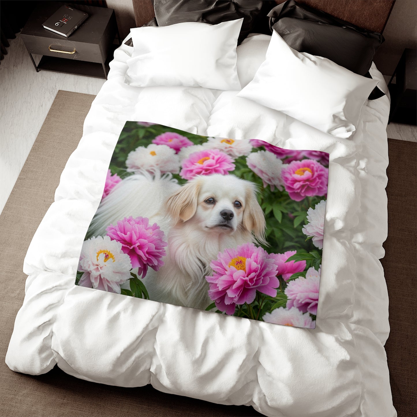 Tibetan Spaniel Sweatshirt Blanket