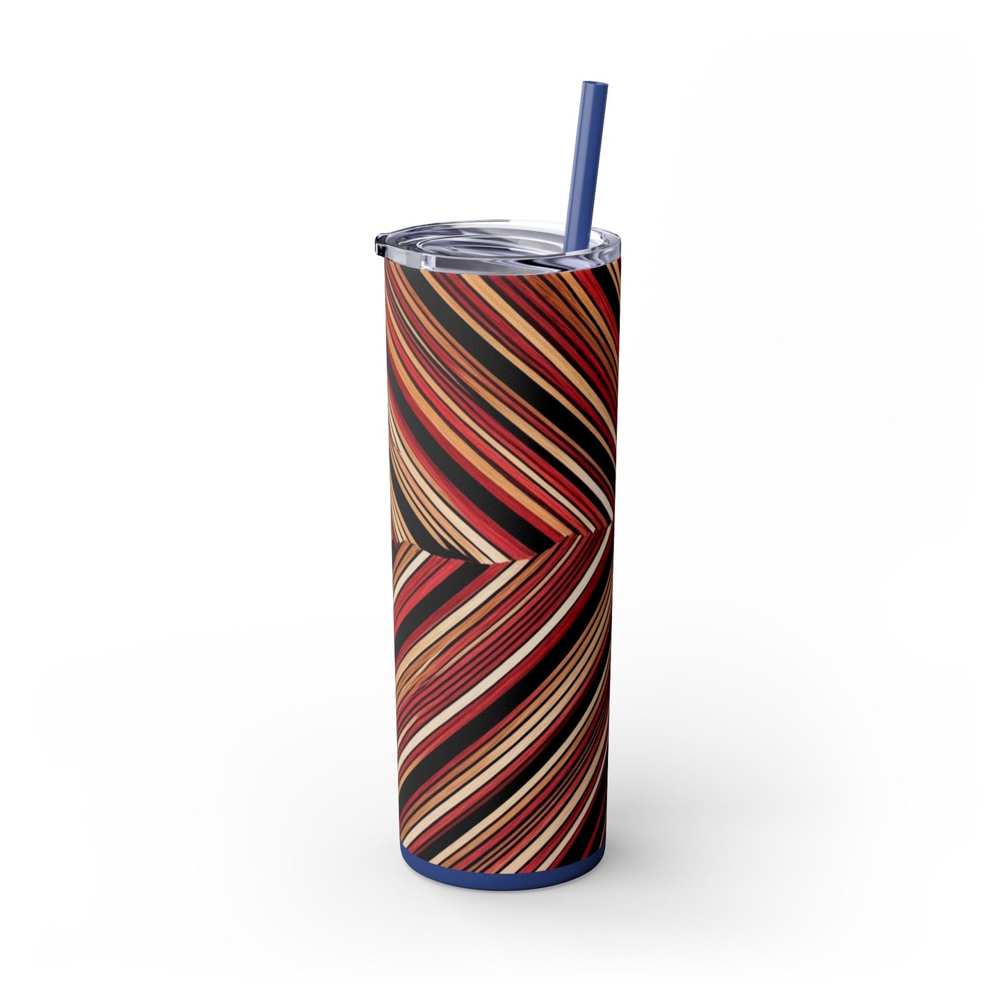 Optical Illusion Skinny Tumbler with Straw, 20oz