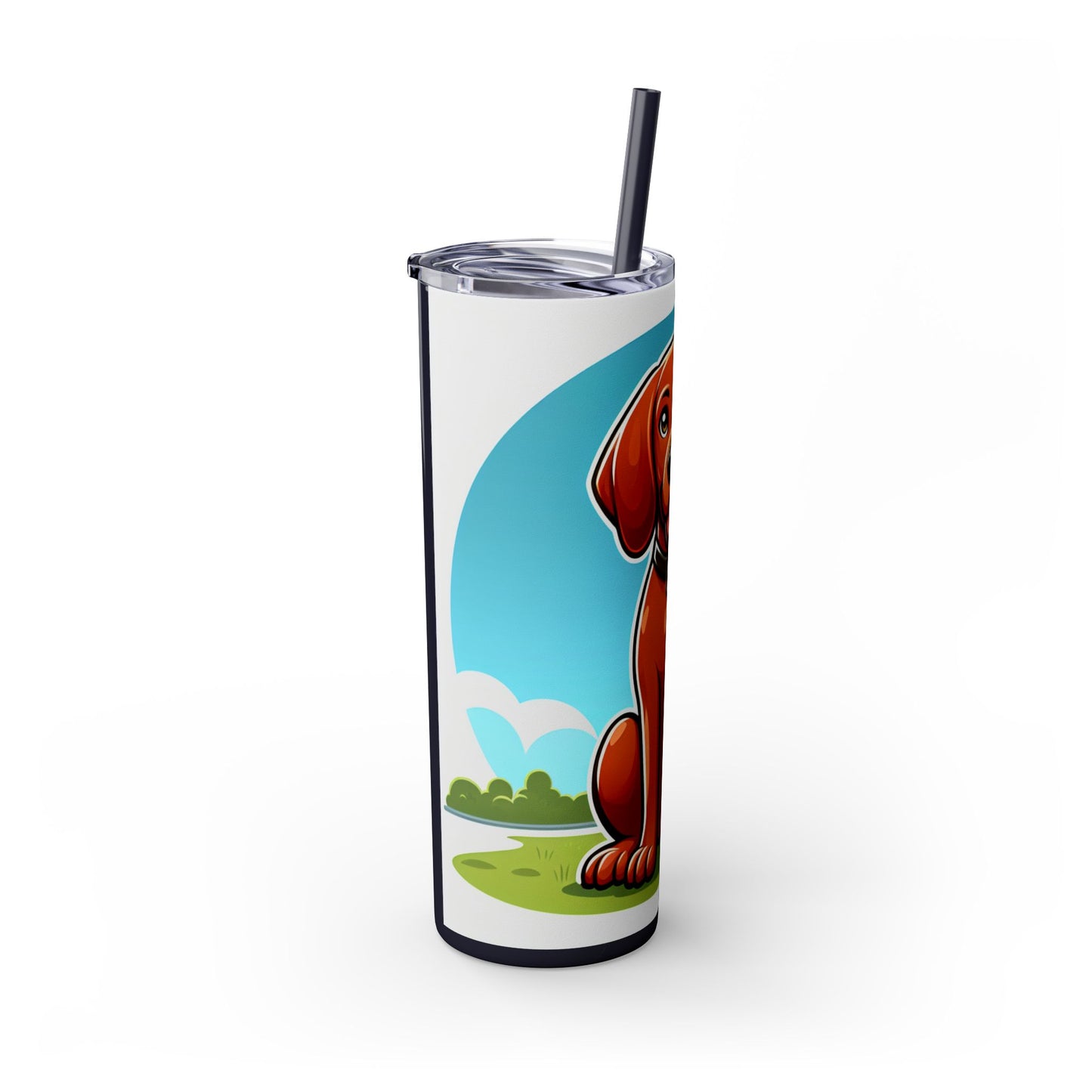 Redbone Coonhound Tumbler with Straw, 20oz