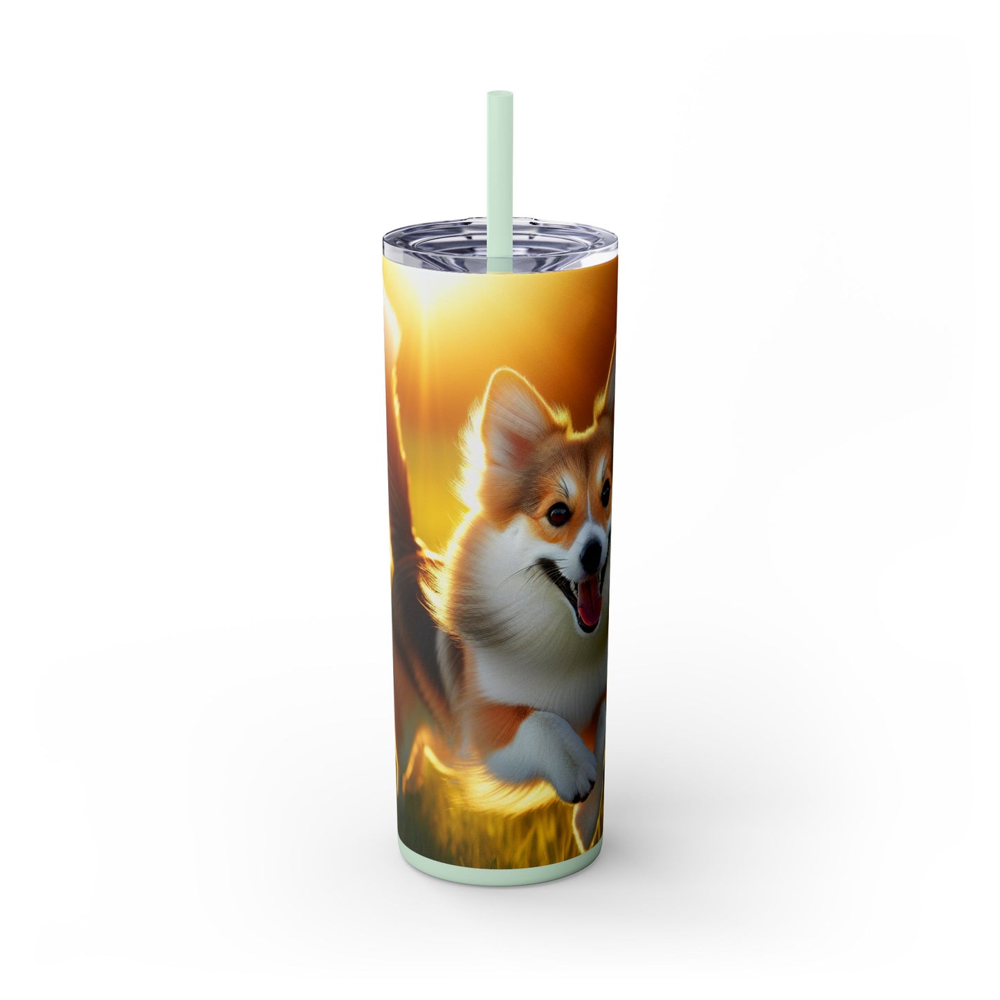 Norwegian Lundehund Tumbler with Straw, 20oz