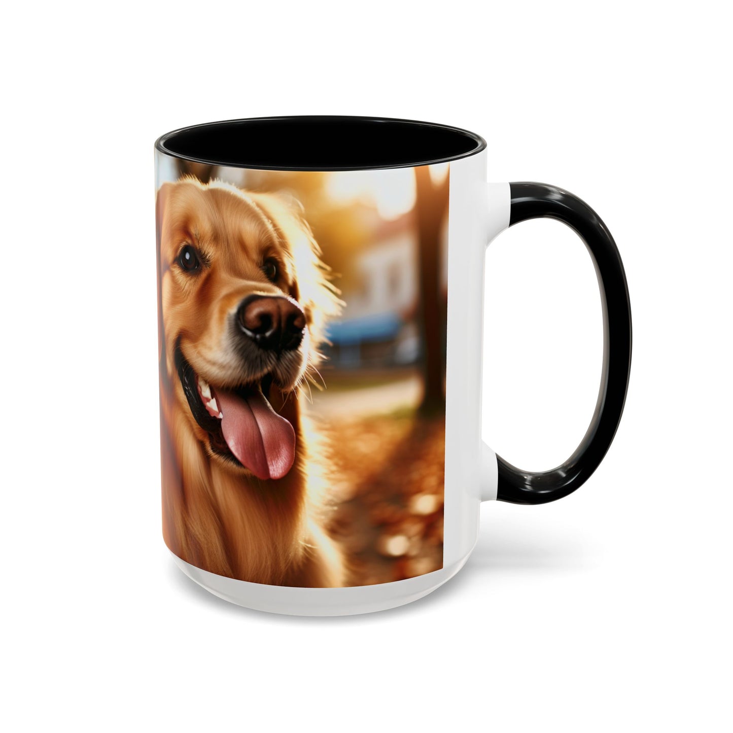 Golden Retriever Accent Coffee Mug - Perfect Gift for Dog Lovers
