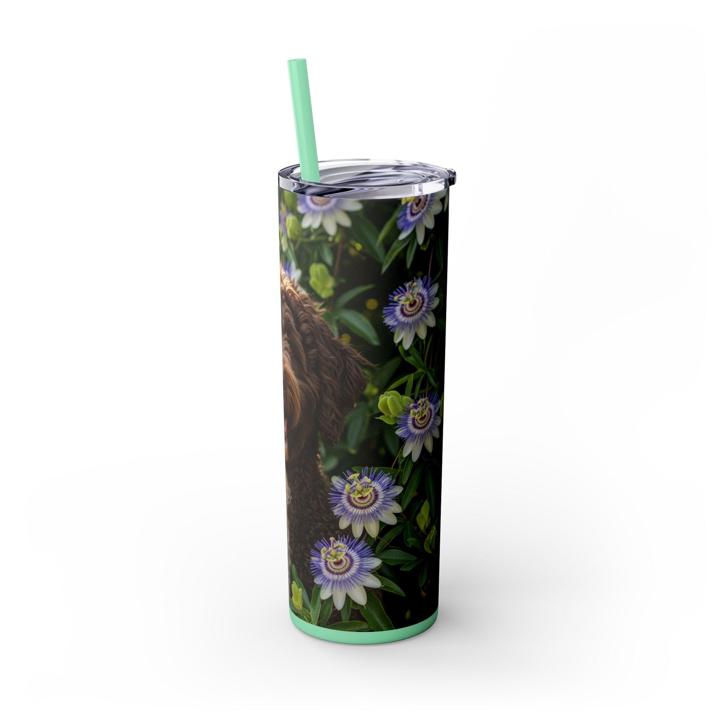 Spanish Water Dog Tumbler with Straw, 20oz