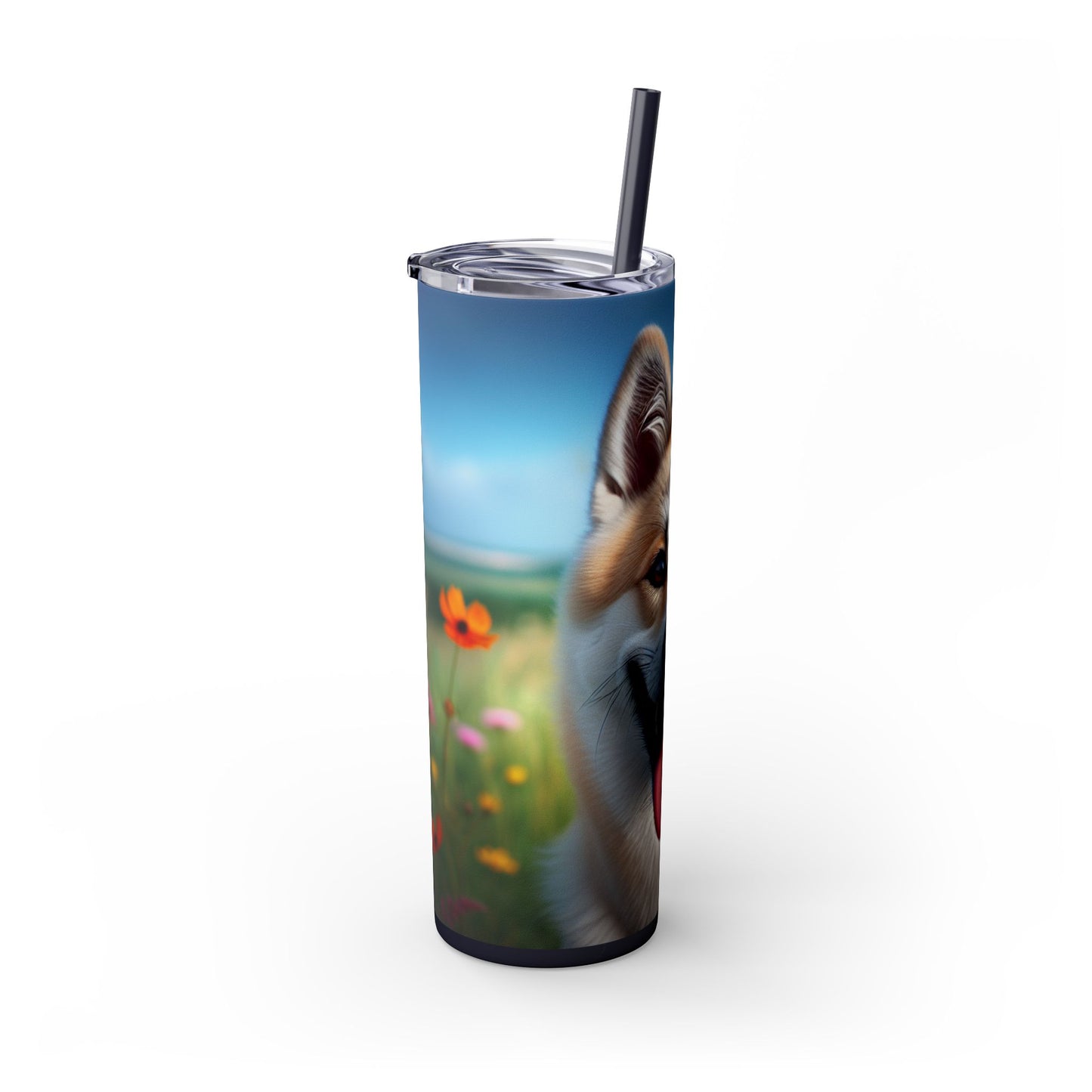 Canaan Dog Tumbler with Straw, 20oz