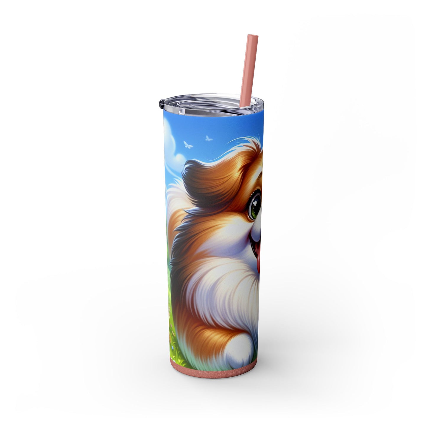 Russian Toy Skinny Tumbler with Straw, 20oz