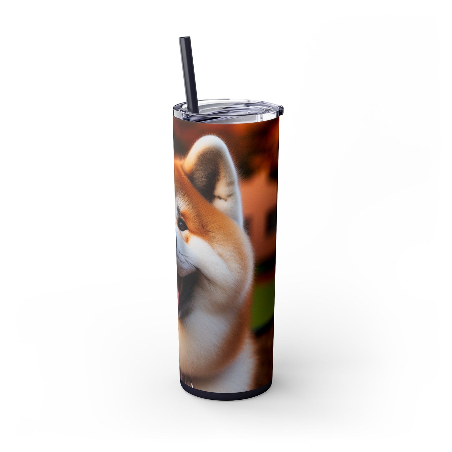 Japanese Akitainu Tumbler with Straw, 20oz