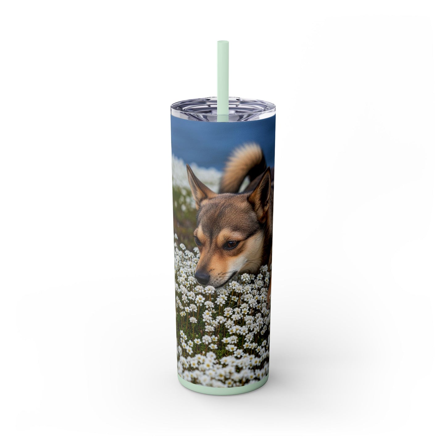 Norwegian Lundehund Tumbler with Straw, 20oz