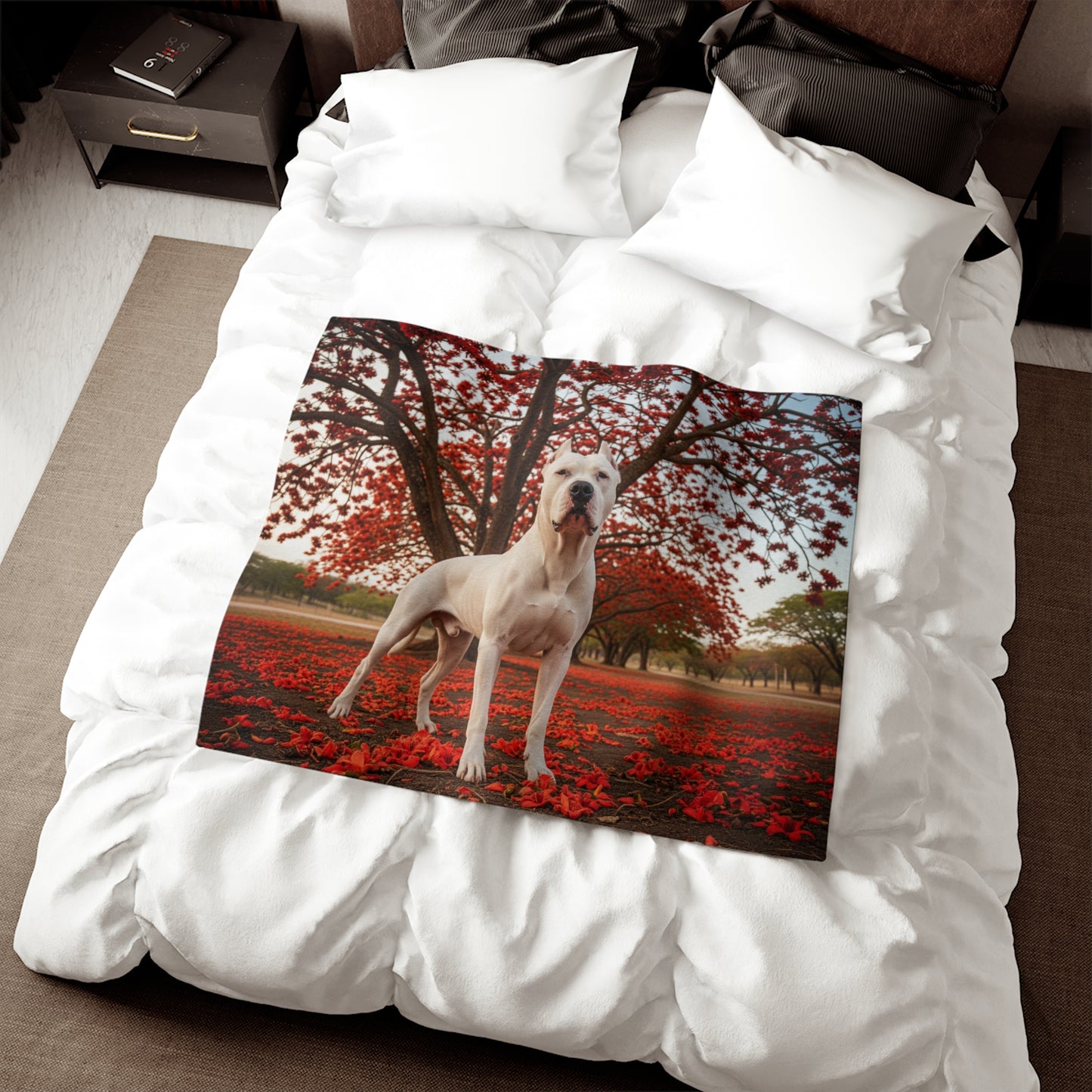 Dogo Argentino Sweatshirt Blanket