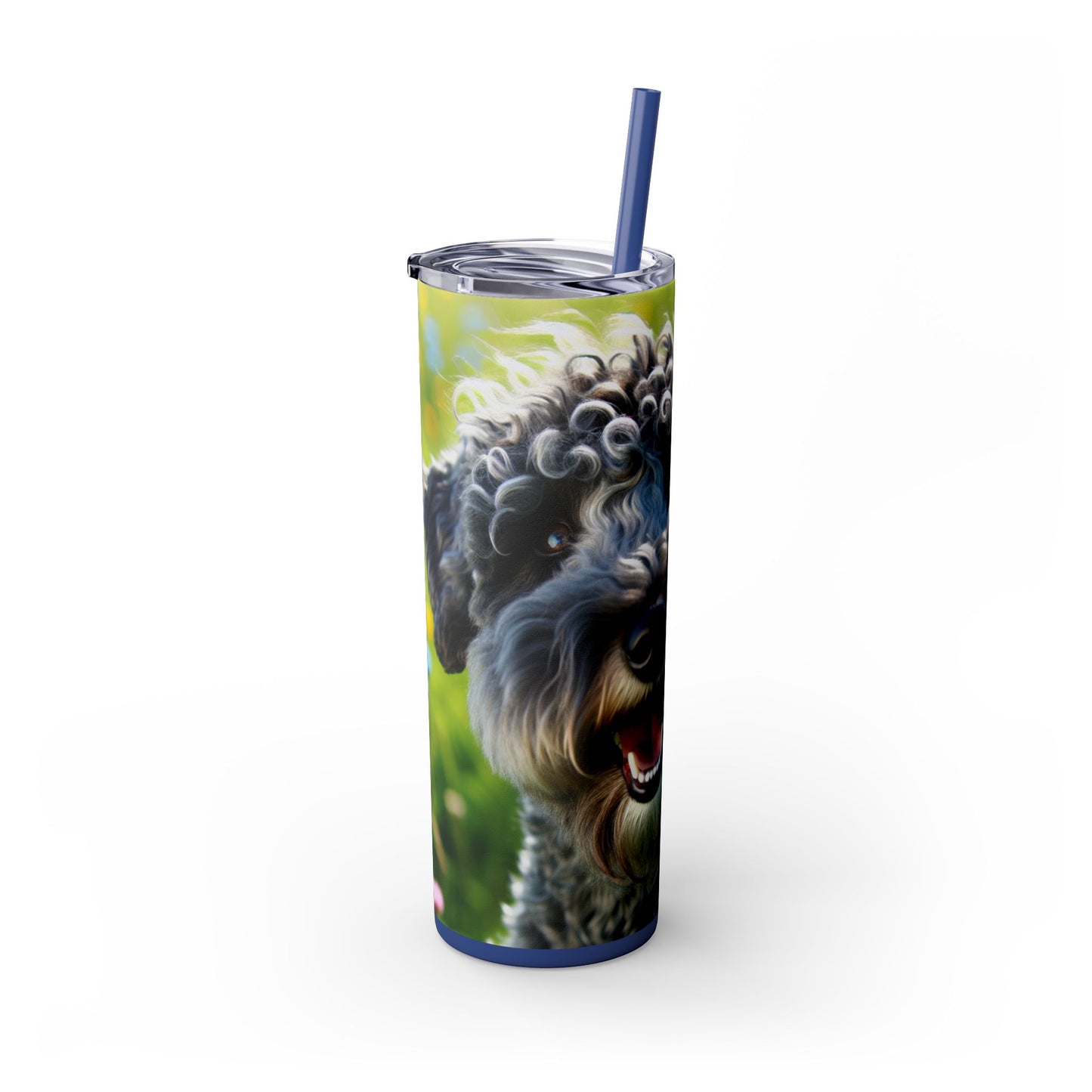 Kerry Blue Terrier Tumbler with Straw, 20oz