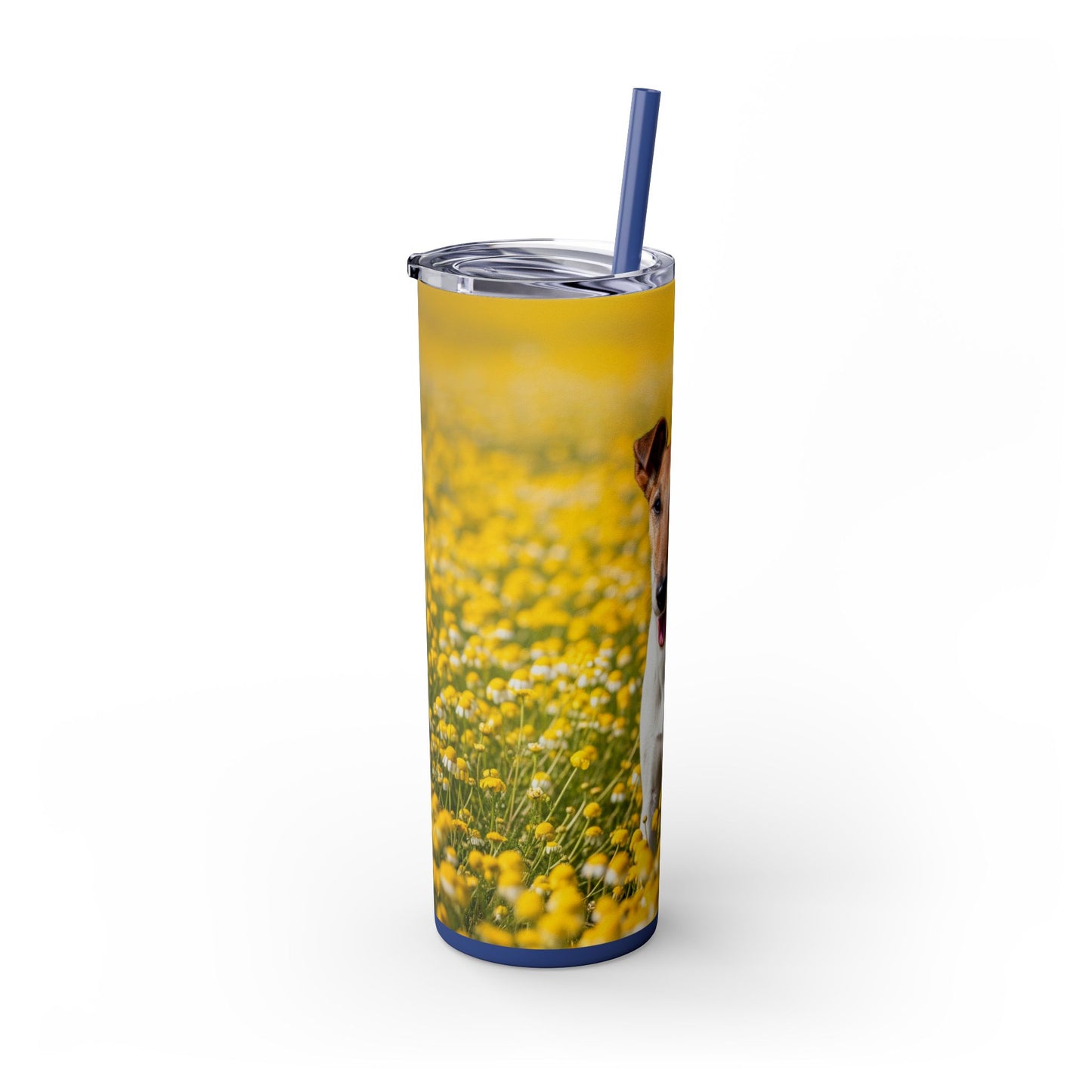 Smooth Fox Terrier Tumbler with Straw, 20oz