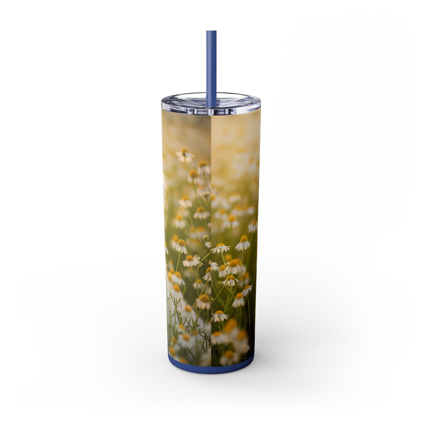 Russkaya Tsvetnaya Bolonka Tumbler with Straw, 20oz