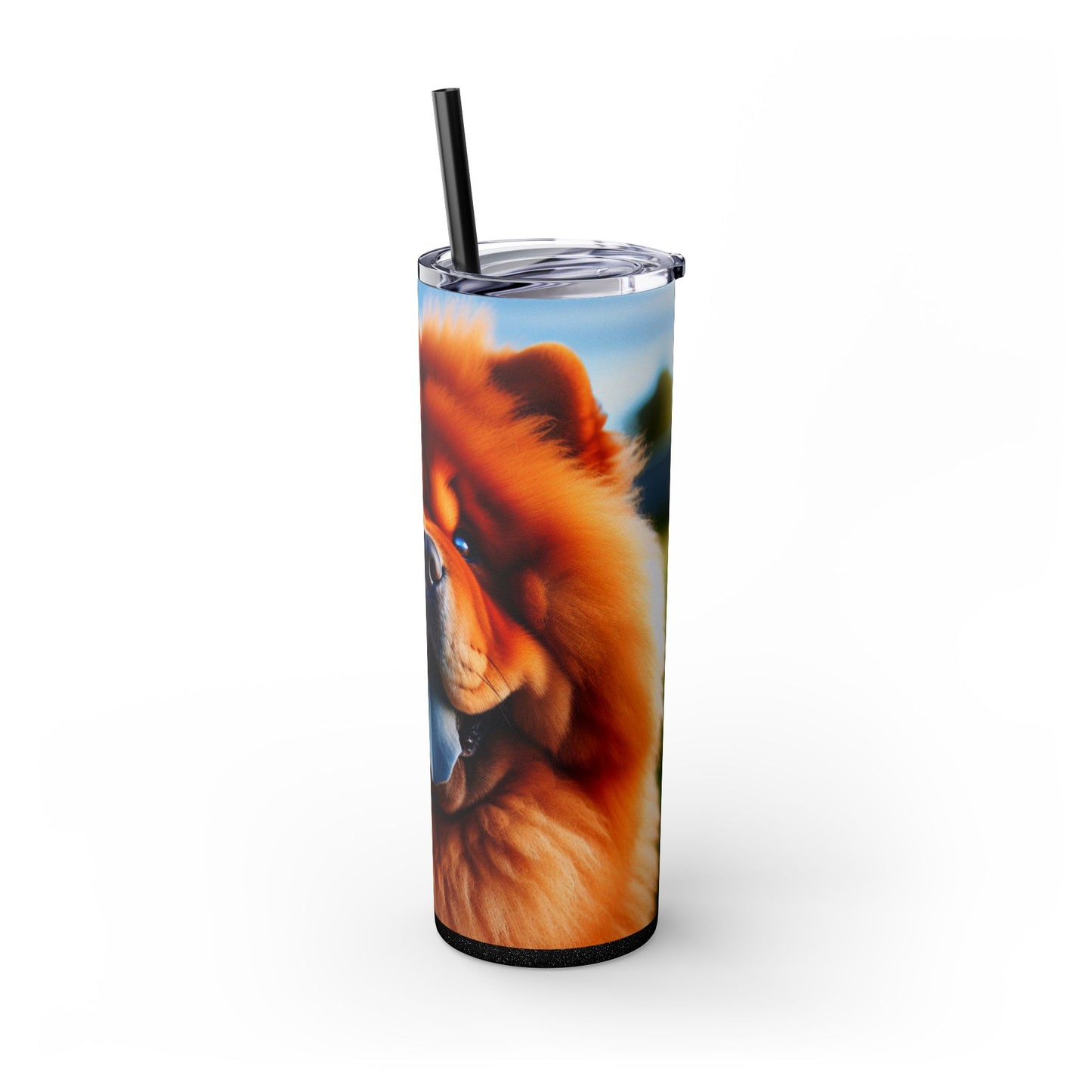 Chow Chow Skinny Tumbler with Straw, 20oz