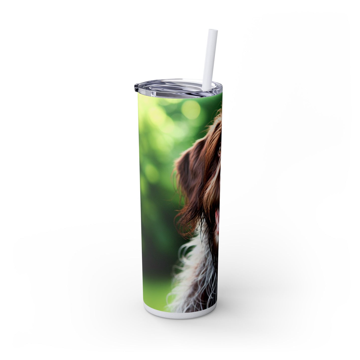 German Wirehaired Pointer Tumbler with Straw, 20oz