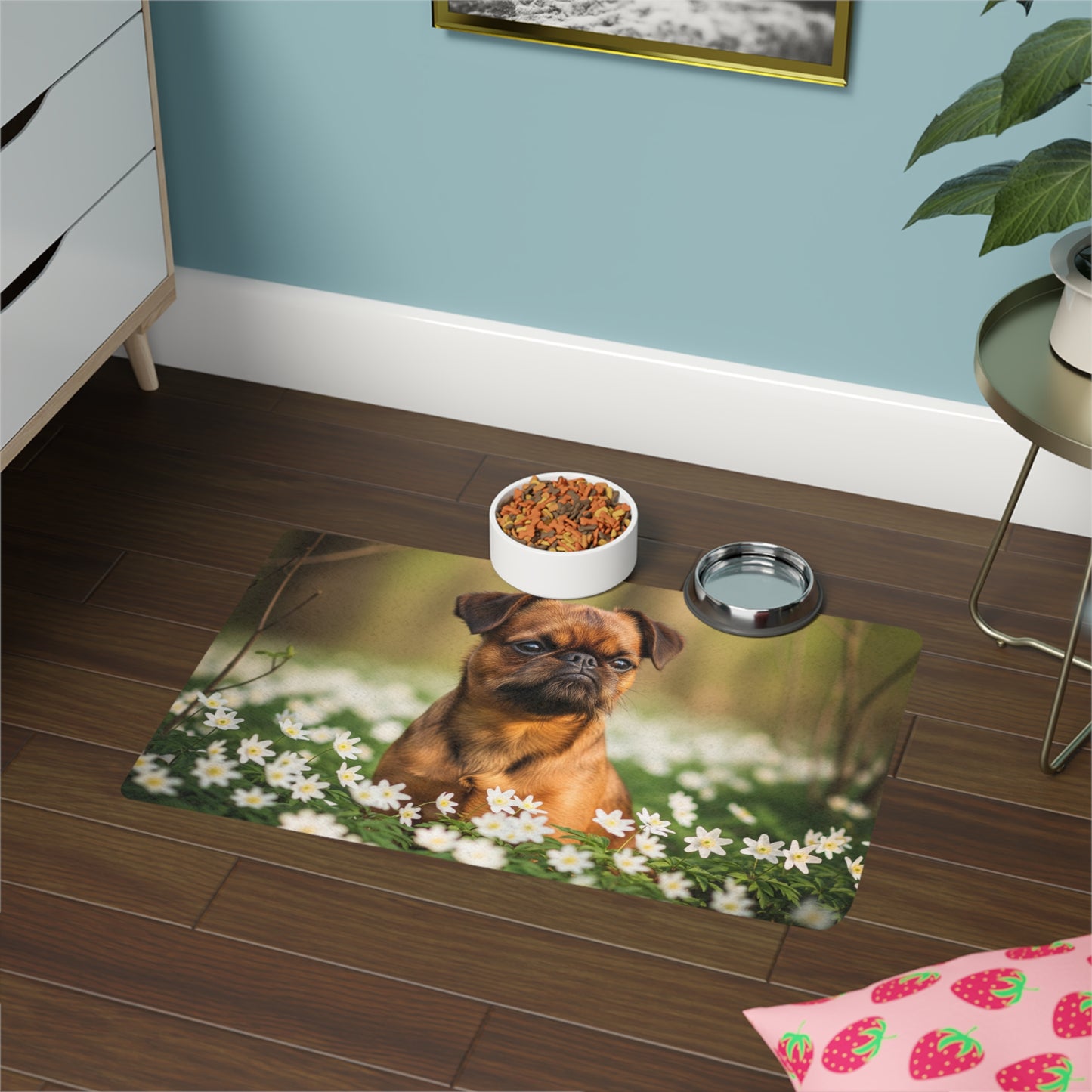 Pet Food Mat (12x18) - Brussels Griffon