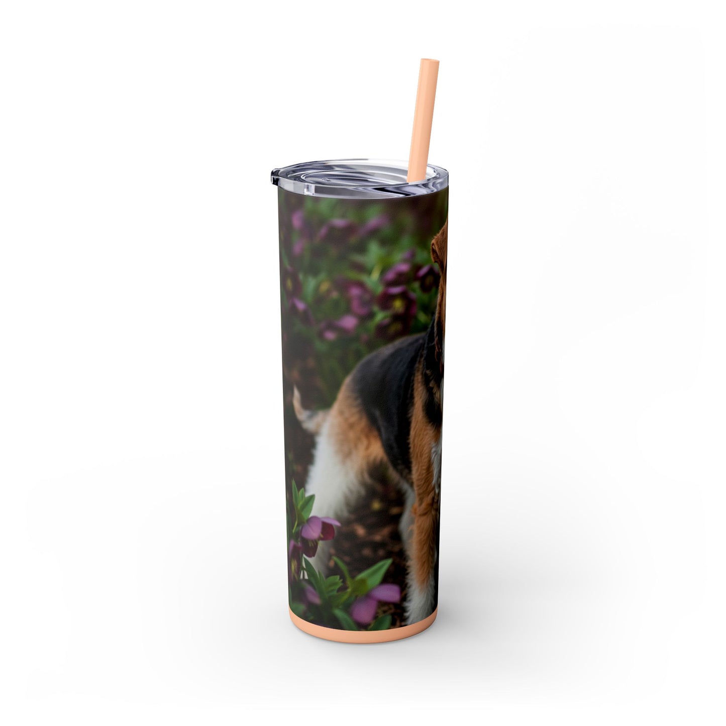 Wire Fox Terrier Skinny Tumbler with Straw, 20oz
