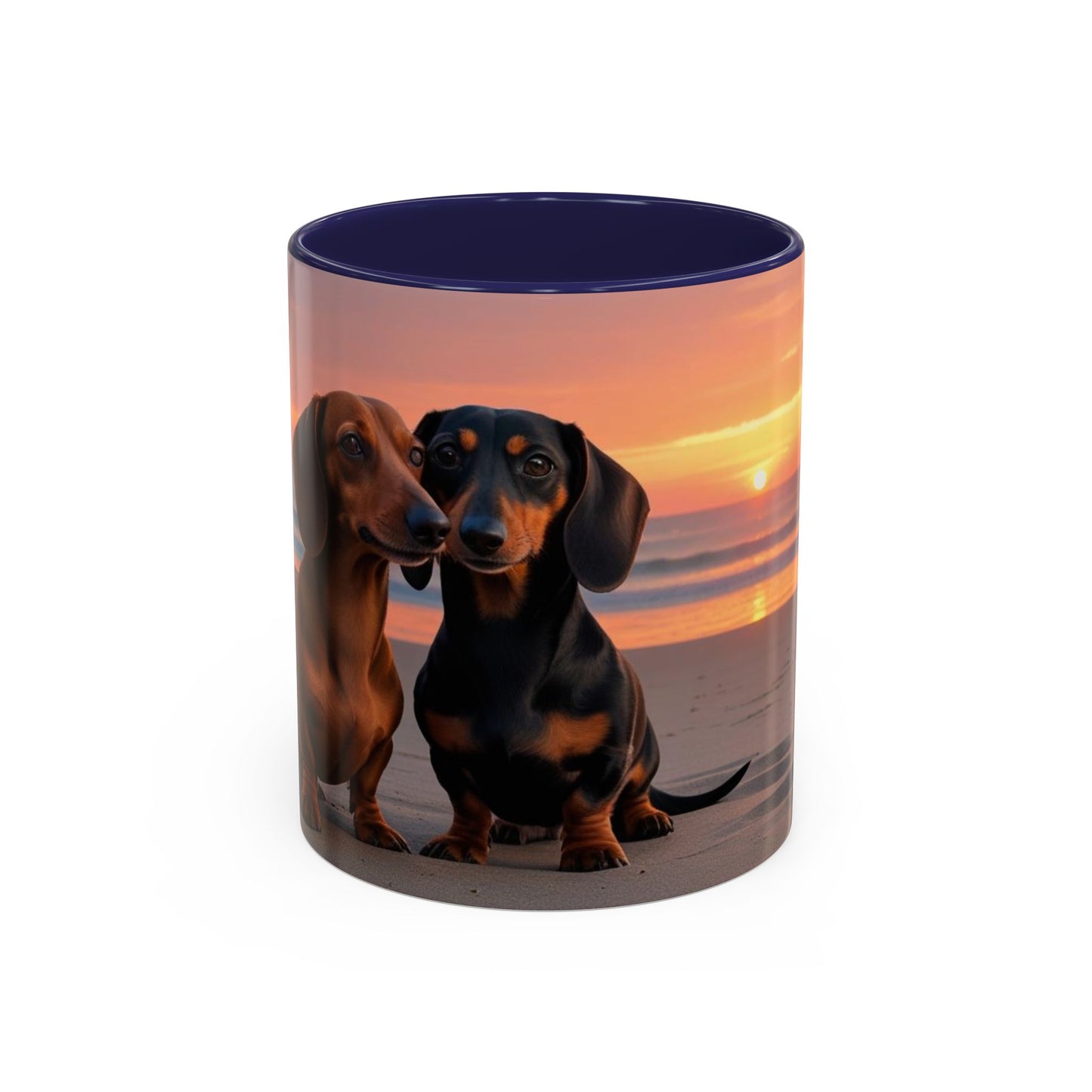 Dachshund Love Accent Coffee Mug - Perfect Gift for Dog Lovers