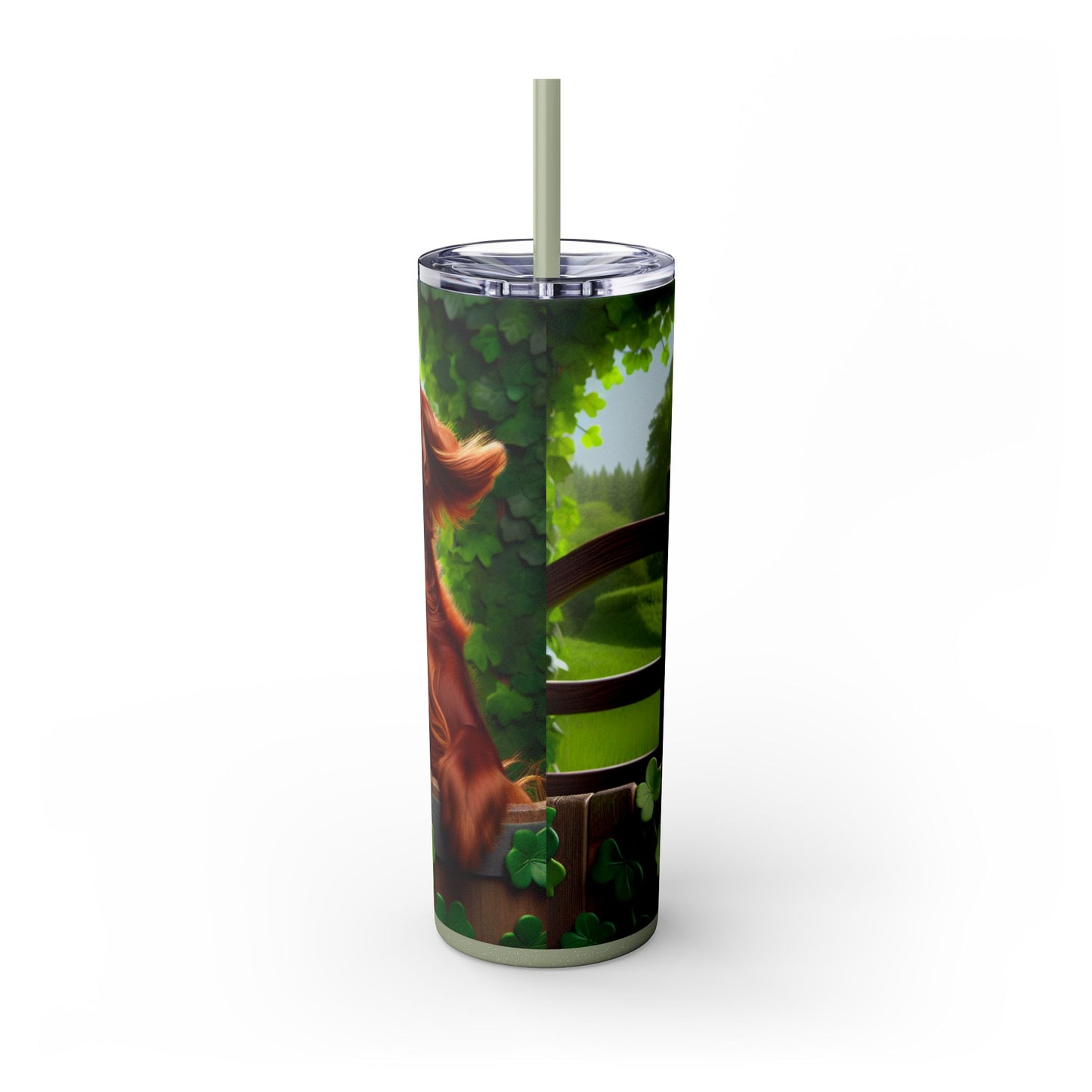 Irish Setter Tumbler with Straw, 20oz