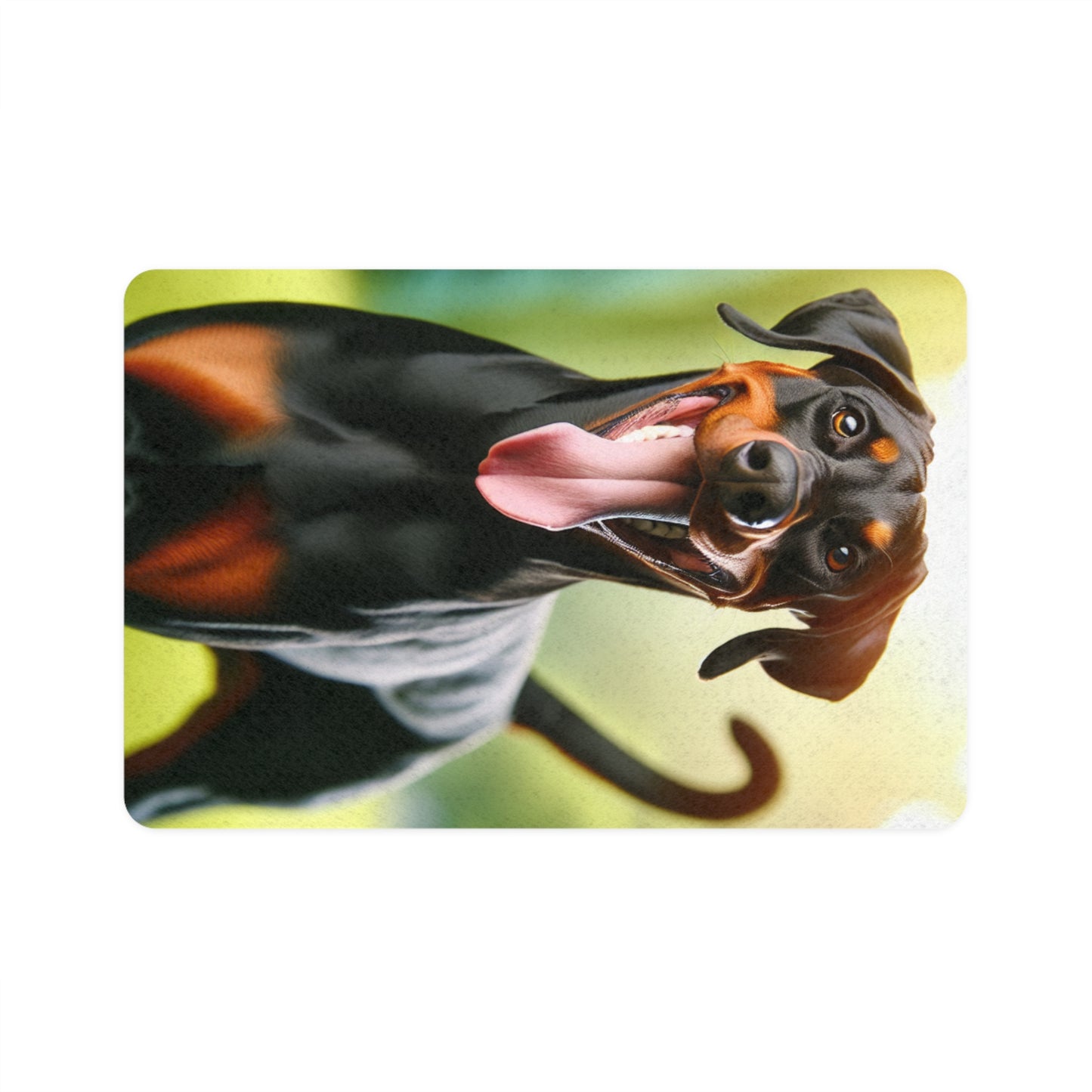 Vertical Pet Food Mat (12x18) - Doberman