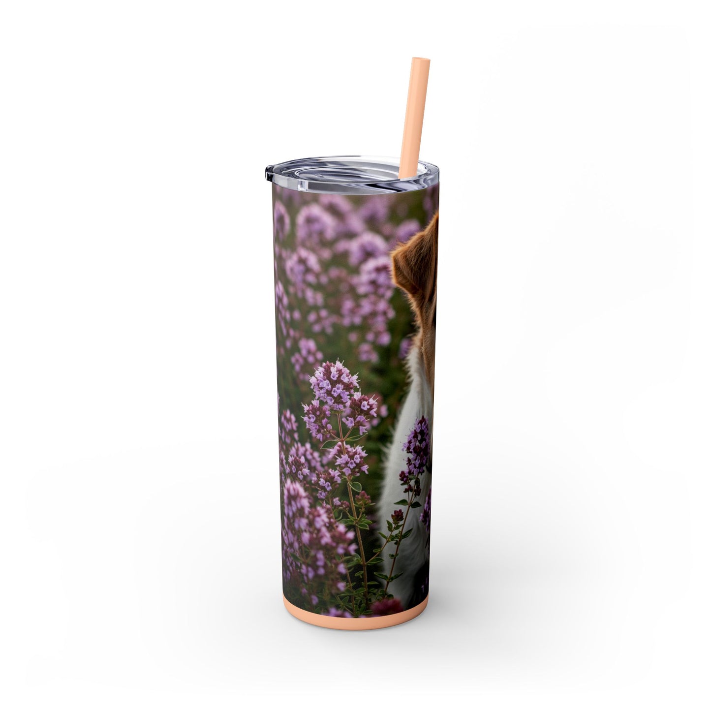 Fox Terrier Tumbler with Straw, 20oz