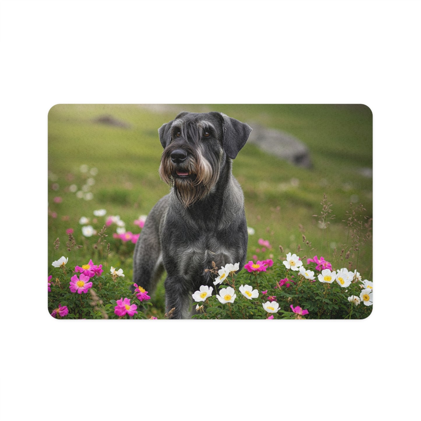 Pet Food Mat (12x18) - Giant Schnauzer