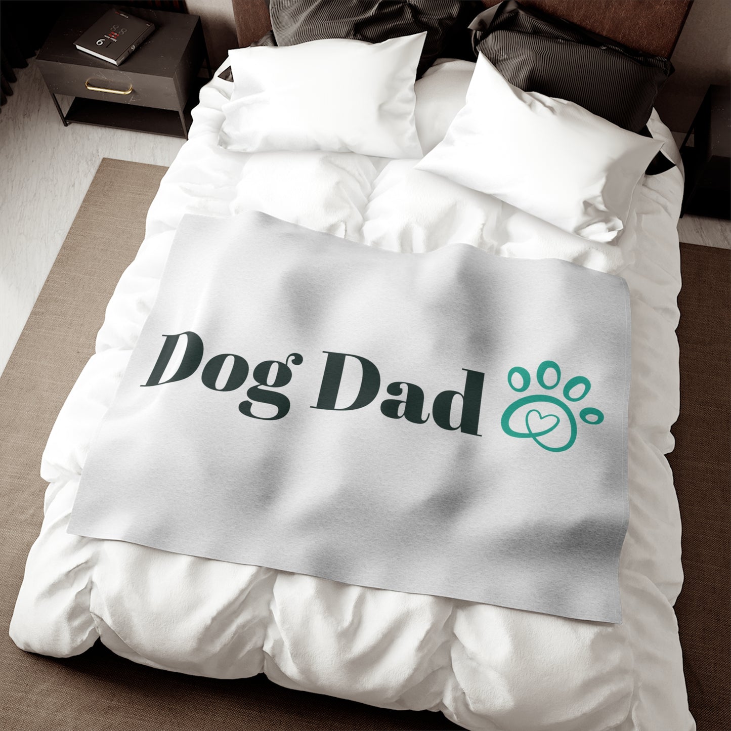 Dog Dad Sweatshirt Blanket